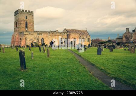 Église St Aidans Bamburgh Angleterre Banque D'Images