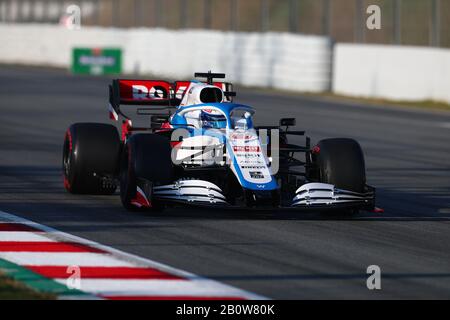 Montemelò, Barcelone - Espagne. Formule 1 essai pré-saison 2020 jour 3. 21 février 2020 . Nicholas Latifi de Rokit Williams Racing sur piste au cours du troisième jour des tests d'hiver Banque D'Images