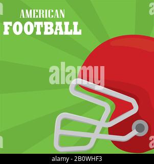 L'affiche de football américain Illustration de Vecteur