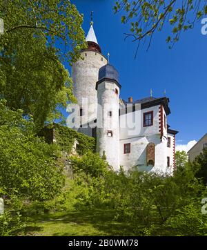 Château De Posterstein Dans Le Haut Sprottal, Altenburger Land District, Thuringe, Allemagne, Europe Banque D'Images