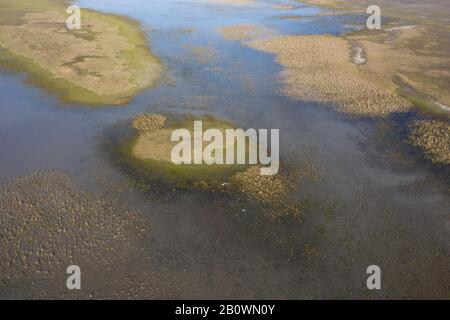 salin, méditerranée, midi, europe, outils agricoles, sel, nature, pêche, riz, lagon, calme, été, horizon, palenque, bleu, fermier, eau, texture, Banque D'Images