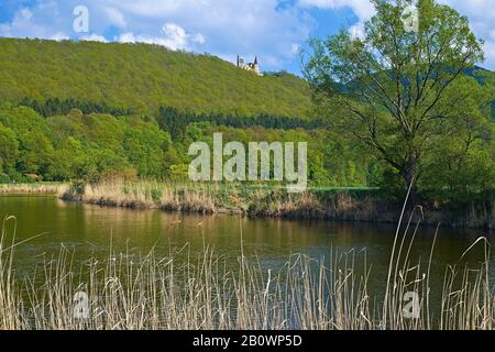 Château De Rothestein Au-Dessus De La Vallée De La Werra, Près De Bad Soden-Allendorf, Hesse, Allemagne, Europe Banque D'Images