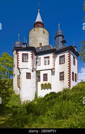 Château De Posterstein Dans Le Haut Sprottal, Altenburger Land District, Thuringe, Allemagne, Europe Banque D'Images