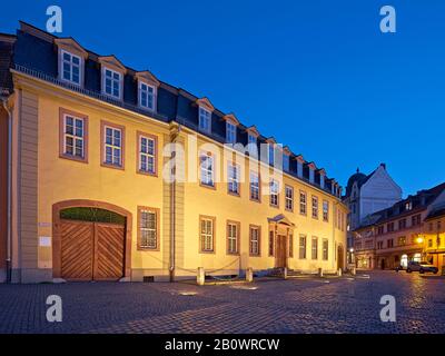 Maison Goethe Sur Frauenplan À Weimar, Thuringe, Allemagne, Europe Banque D'Images