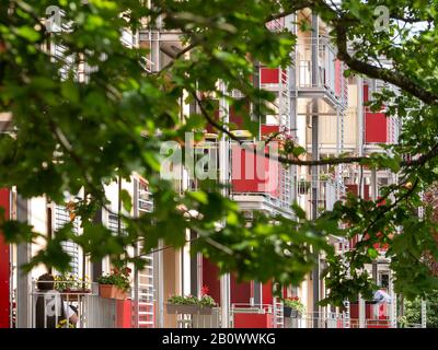 Logement Social, Schwabach, Moyenne-Franconie, Bavière, Allemagne, Europe Banque D'Images