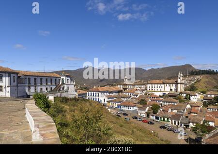 Vue Sur Ouro Preto, Minas Gerais, Brésil, Amérique Du Sud, Banque D'Images