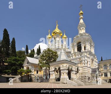 Cathédrale Alexander Nevski, Yalta, Crimée, Ukraine, Europe De L'Est, Banque D'Images