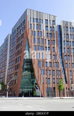 Sumatrakontor, façade, architecture, Hafencity, Hambourg, Allemagne, Banque D'Images