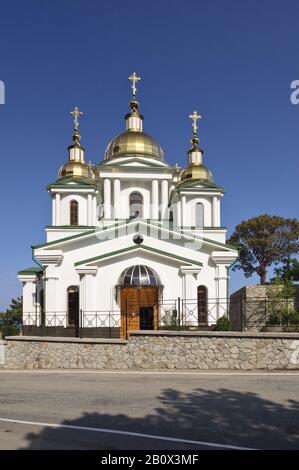 Église Orthodoxe, Yalta, République Autonome De Crimée, Ukraine, Europe Orientale, Banque D'Images