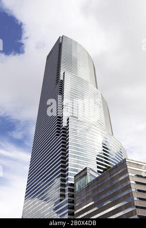 Miami Tower', siège social de la Bank of America, 100 Southeast 2ème Street, centre-ville de Miami, Floride, États-Unis, Banque D'Images