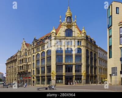 Ancien grand magasin Ebert, également grand magasin Topas à Leipzig, Saxe, Allemagne, Banque D'Images