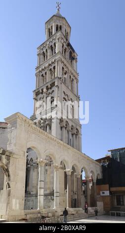 Cathédrale Sveti Duje, Split, Mer Adriatique, Dalmatie, Croatie, Europe Du Sud-Est, Banque D'Images