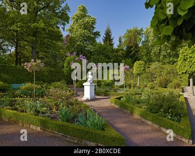 Jardin d'Amor au château du Belvédère près de Weimar, Thuringe, Allemagne, Banque D'Images