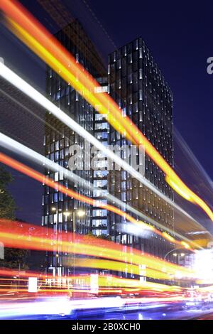 Tours de danse, bâtiment moderne de grande hauteur de 24 étages, Reeperbahn, St. Pauli, Hambourg, Allemagne, Banque D'Images