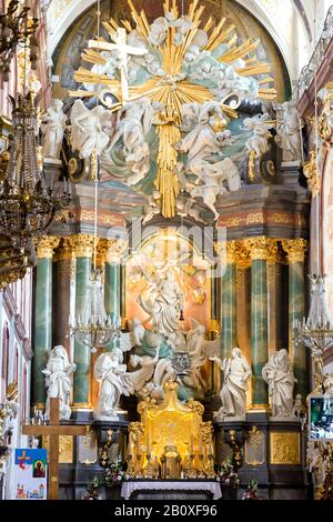 Monastère Pauline en Pologne. Sanctuaire Sainte-Marie à Czestochowa. Lieu de pèlerinage important en Pologne. Intereior de l'église sur Jasna Gora. Banque D'Images