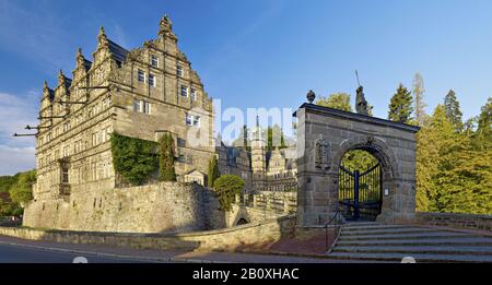 Château De Hämelschenburg À Emmerthal, Weser Uplands, Basse-Saxe, Allemagne, Banque D'Images