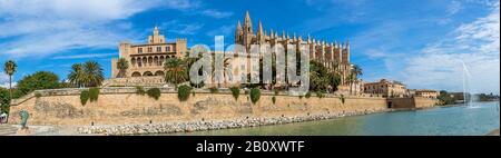 Cathédrale De Palma, Espagne, Iles Baléares, Majorque, Palma De Majorque Banque D'Images