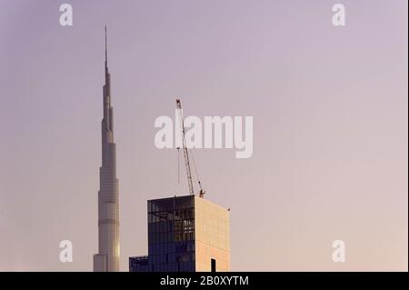 Burj Khalifa, Dubaï, Émirats Arabes Unis, Banque D'Images