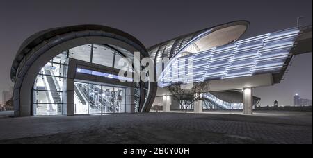 Métro à la périphérie de Dubaï, Emirats Arabes Unis, Banque D'Images