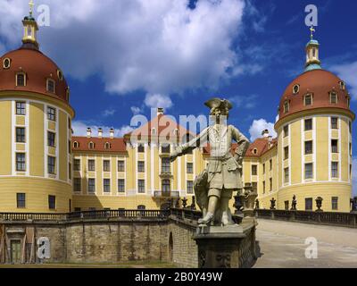 Château De Moritzburg Près De Dresde, Saxe, Allemagne, Banque D'Images