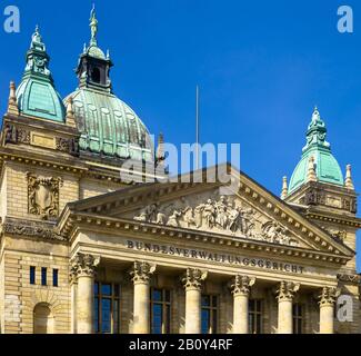 Cour Administrative Fédérale À Leipzig, Saxe, Allemagne, Banque D'Images