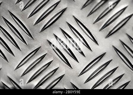 Plaque de vérification en acier inoxydable Banque D'Images