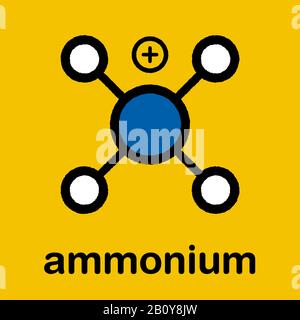 Cation d'ammonium, illustration Banque D'Images