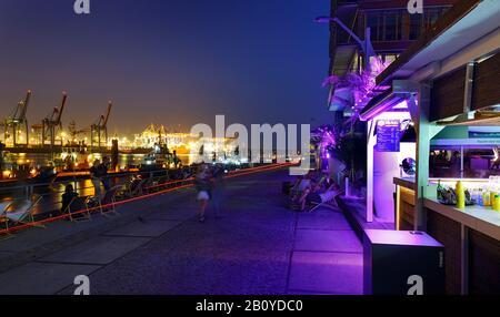 Piano Beach Club, club de style de vie, architecture moderne, quartier de Neumühlen, Hanseatic City Allemagne, Europe, Banque D'Images