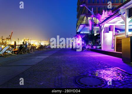 Piano Beach Club, club de style de vie, architecture moderne, quartier de Neumühlen, Hanseatic City Allemagne, Europe, Banque D'Images