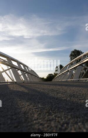 Pont Piéton, Reiherstieg, Wilhelmsburg, Hambourg, Allemagne, Banque D'Images