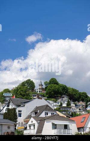 Süllberg, tour d'observation, Blankenese, Elbe, Altona district, Elbe banlieue, Hanseatic City of Hamburg, Allemagne, Banque D'Images