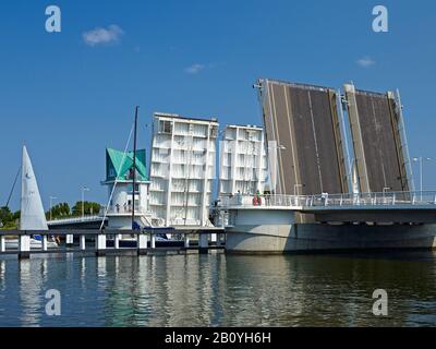 Pont de Bascule à Kappeln an der Schlei, Schleswig-Flensburg, Schleswig-Holstein, Allemagne, Banque D'Images