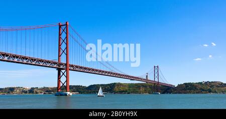 Ponte 25 De Abril, Lissabon, Portugal, Banque D'Images