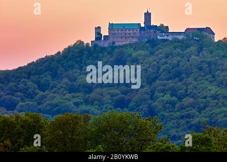 Wartburg Près D'Eisenach, Thuringe, Allemagne, Banque D'Images