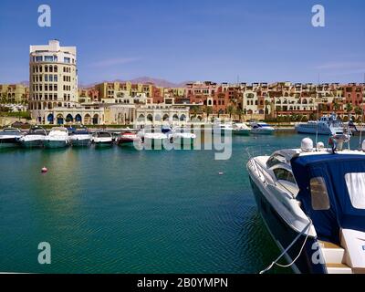 Marina marina sur la baie de Tala près d'Aqaba, Jordanie, Moyen-Orient, Banque D'Images