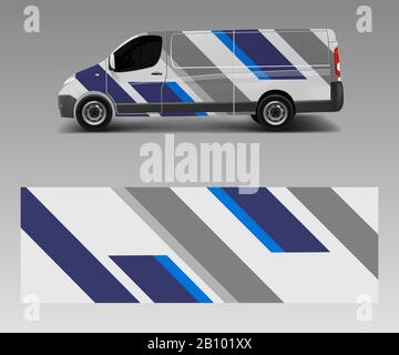 motif voiture graphique abstrait rayures dessins vecteur. lignes abstraites conception concept pour camion et véhicules van graphiques vinyle wrap Illustration de Vecteur