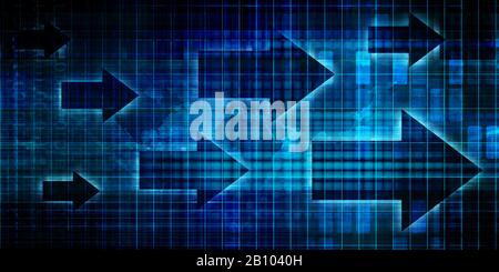 Données Technologiques Modèle Abstrait Contexte En Tant Que Concept Numérique Banque D'Images