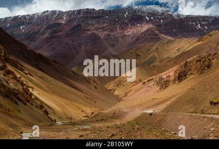 Agua Negra Pass, Andes, Chili Argentine Banque D'Images