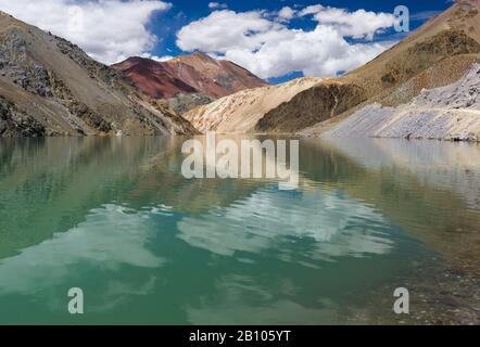Agua Negra Pass, Andes, Chili Argentine Banque D'Images
