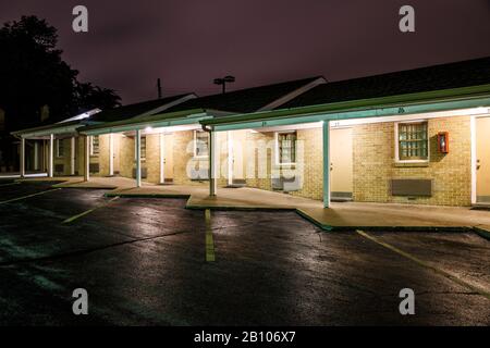 Motel, l'historique Route 66, Springfield, Missouri, États-Unis Banque D'Images