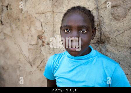 Enfant d'al-Qadarif, Soudan Banque D'Images