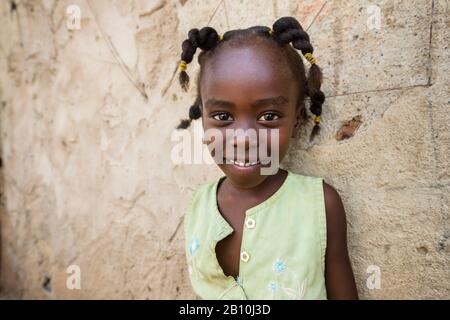 Enfant d'al-Qadarif, Soudan Banque D'Images