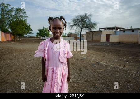 Enfant d'al-Qadarif, Soudan Banque D'Images