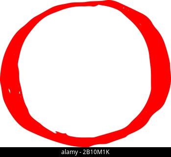 Il s'agit d'une illustration des variations De cercle Manuscrites Illustration de Vecteur