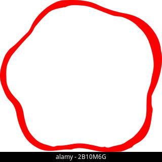 Il s'agit d'une illustration des variations De cercle Manuscrites Illustration de Vecteur