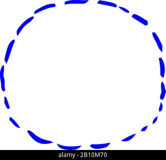 Il s'agit d'une illustration des variations De cercle Manuscrites Illustration de Vecteur