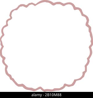 Il s'agit d'une illustration des variations De cercle Manuscrites Illustration de Vecteur