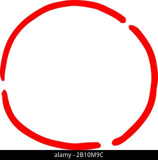 Il s'agit d'une illustration des variations De cercle Manuscrites Illustration de Vecteur