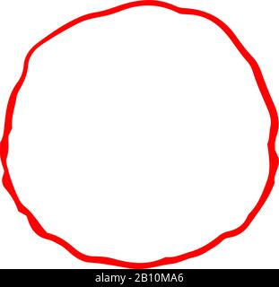 Il s'agit d'une illustration des variations De cercle Manuscrites Illustration de Vecteur