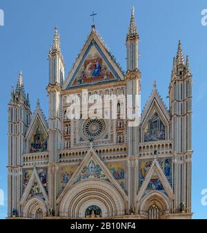 Cathédrale Orvieto, gothique, chef-d'œuvre, ombrie, italie Banque D'Images